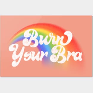 Burn Your Bra! Feminist Statement Design Posters and Art